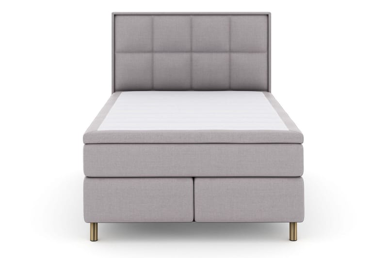 Sänkypaketti Choice No 6 140x200 Kova/Medium Watergel - Vaaleanharmaa/Kuparijalat - Huonekalut - Sänky - Jenkkisängyt
