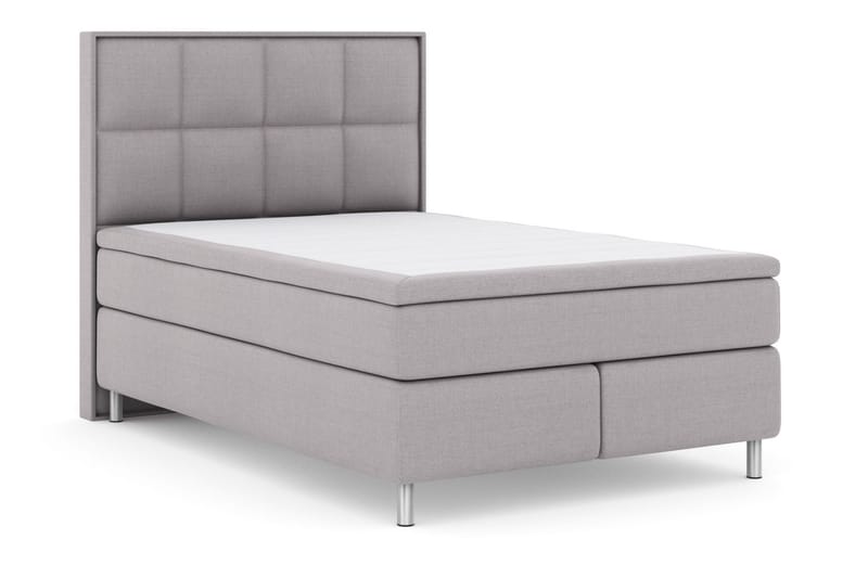 Sänkypaketti Choice No 6 140x200 Kova/Medium Watergel - Vaaleanharmaa/Metallijalat - Huonekalut - Sänky - Jenkkisängyt
