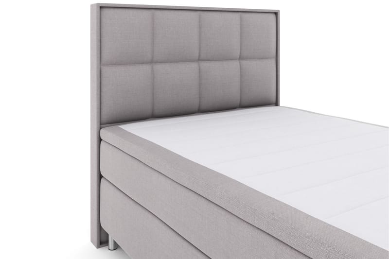 Sänkypaketti Choice No 6 140x200 Kova/Medium Watergel - Vaaleanharmaa/Metallijalat - Huonekalut - Sänky - Jenkkisängyt