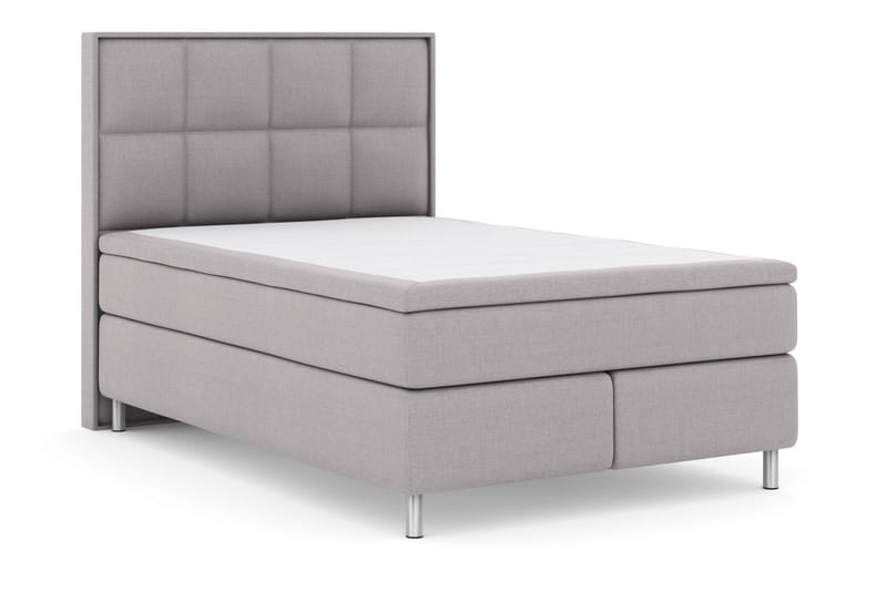 Sänkypaketti Choice No 6 140x200 Kova/Medium Watergel - Vaaleanharmaa/Metallijalat - Huonekalut - Sänky - Jenkkisängyt