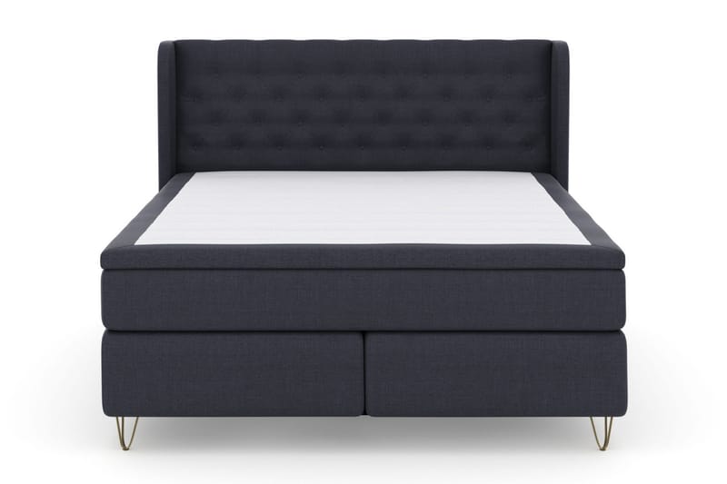 Sänkypaketti Choice No 6 180x200 Kova Lateksi/Memory - Sininen/V-Malli Metallijalat - Huonekalut - Sänky - Jenkkisängyt