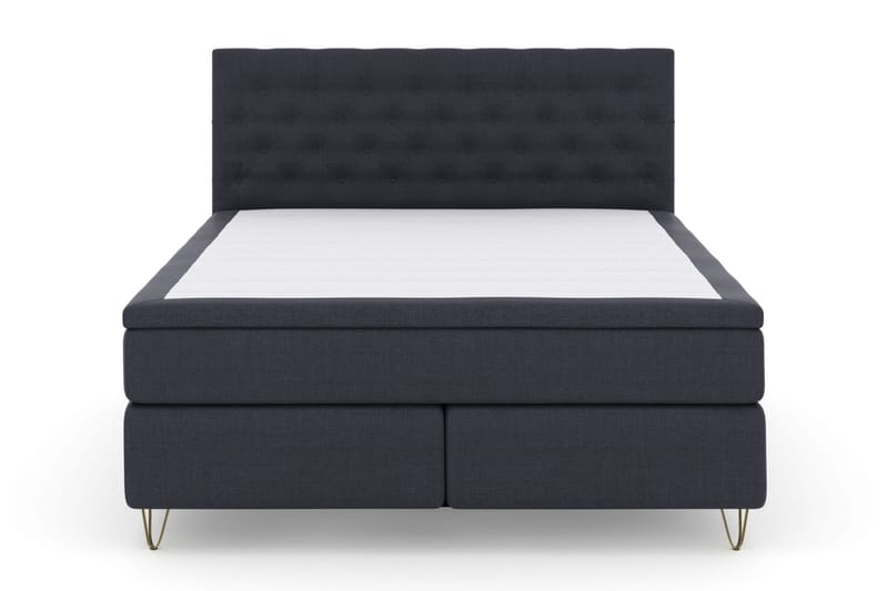 Sänkypaketti Choice No 6 180x200 Kova Memory/Pussijousi - Sininen/V-Malli Metallijalat - Huonekalut - Sänky - Jenkkisängyt