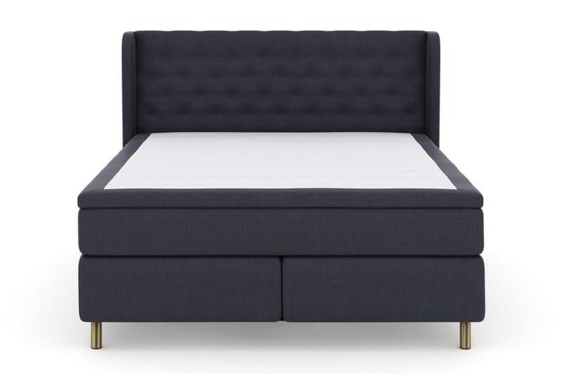 Sänkypaketti Choice No 6 180x200 Kova/Medium Watergel - Sininen/Kuparijalat - Huonekalut - Sänky - Jenkkisängyt