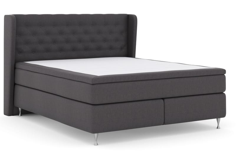 Sänkypaketti Choice No 6 210x210 Kova Watergel - Tummanharmaa/Hopeajalat - Huonekalut - Sänky - Jenkkisängyt