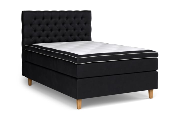 Sänkypaketti Estelle 120x200 cm Sametti - Musta - Jenkkisängyt