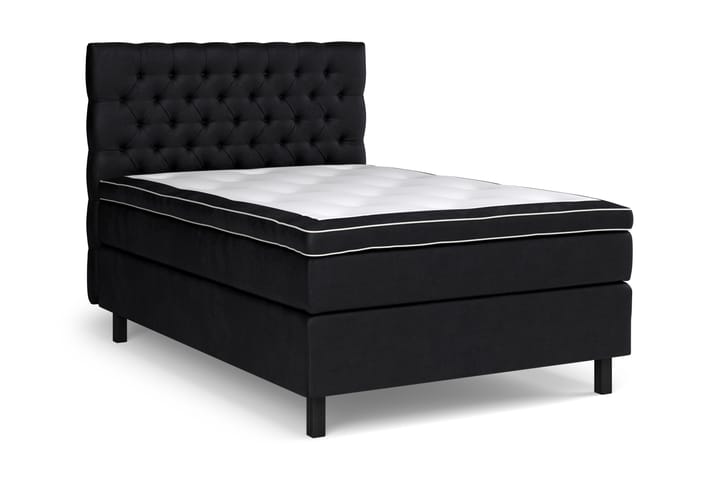 Sänkypaketti Estelle 120x200 cm Sametti - Musta - Jenkkisängyt