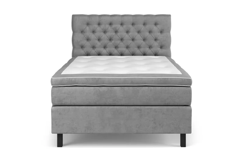 Sänkypaketti Estelle 140x200 cm Sametti - Harmaa - Huonekalut - Sänky - Jenkkisängyt