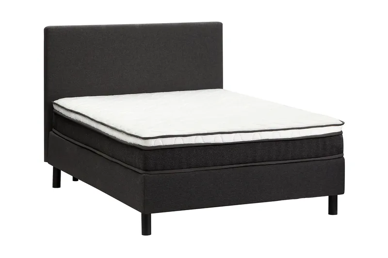 Sänkypaketti Flowella 140x200 cm - Tummanharmaa - Huonekalut - Sänky - Jenkkisängyt