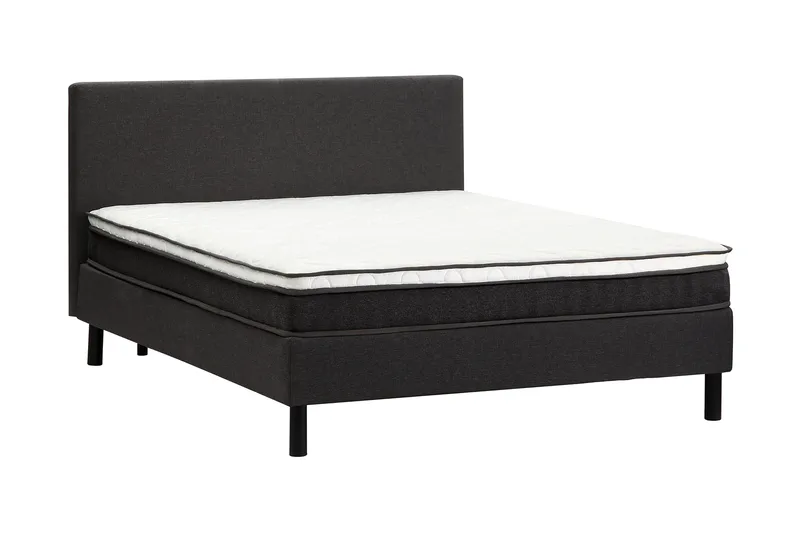 Sänkypaketti Flowella 180x200 cm - Tummanharmaa - Huonekalut - Sänky - Jenkkisängyt