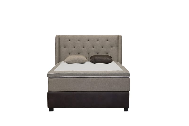 Sänkypaketti Havanna 120x200 kahdella beigellä tyynyllä, Beige/Ruskea
