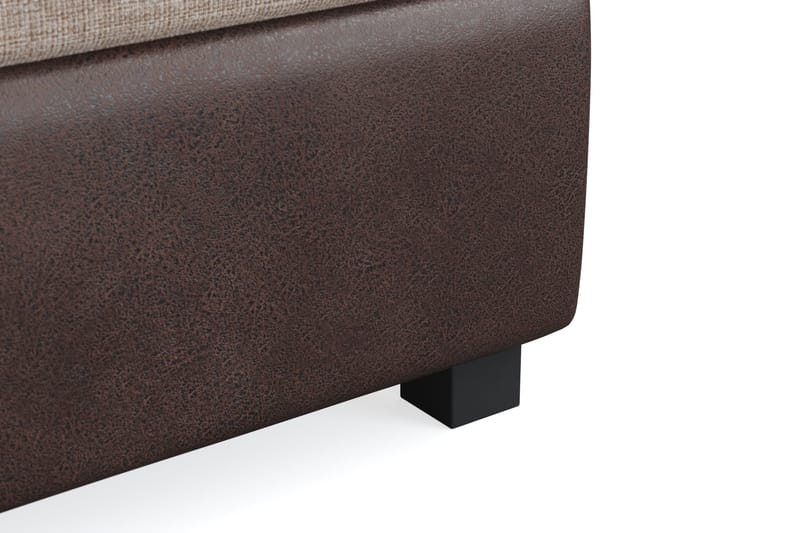 Sänkypaketti Havanna 160x200 kahdella ruskealla tyynyllä - Beige/Ruskea - Huonekalut - Sänky - Jenkkisängyt