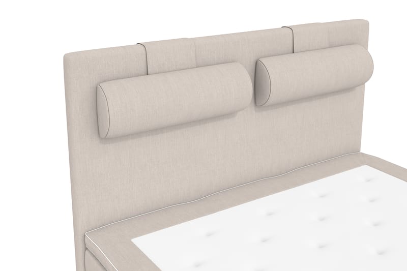 Sänkypaketti Jenkkisänky Roma Lyx 120x200 - Beige/Hopea jalat - Huonekalut - Sänky - Jenkkisängyt