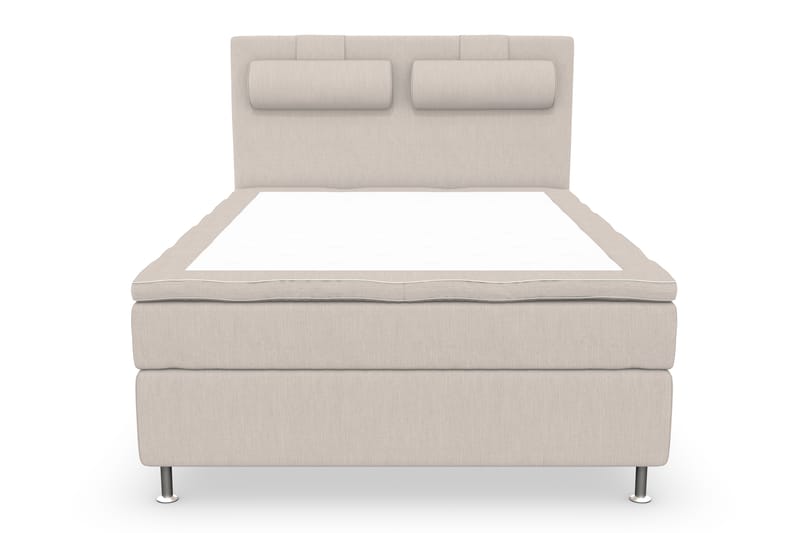 Sänkypaketti Jenkkisänky Roma Lyx 120x200 - Beige/Hopea jalat - Jenkkisängyt - Sänkypaketti