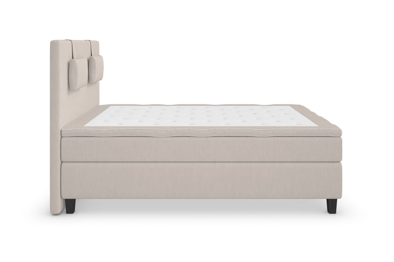 Sänkypaketti Jenkkisänky Roma Lyx 120x200 - Beige/Mustat jalat - Huonekalut - Sänky - Jenkkisängyt