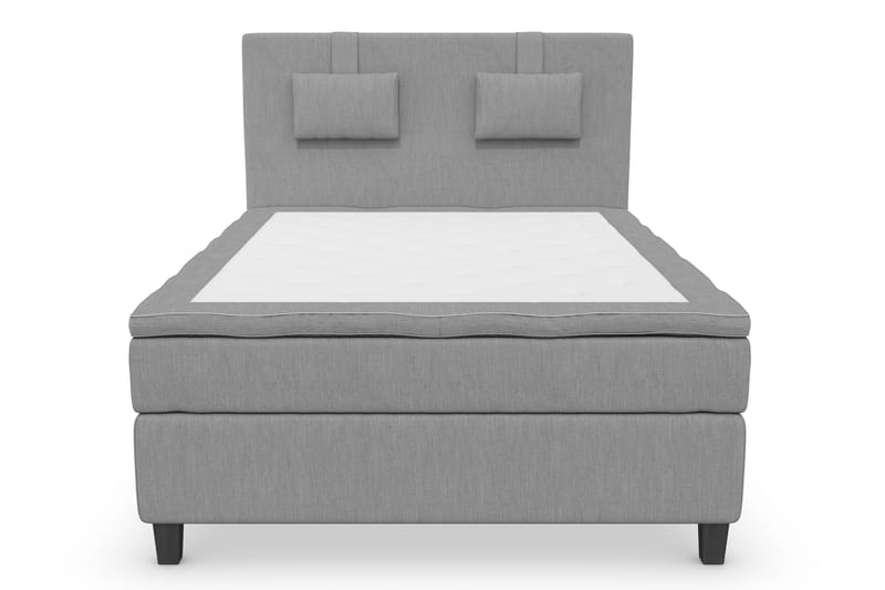 Sänkypaketti Jenkkisänky Roma Lyx 120x200 - Vaaleanharmaa/Mustat jalat - Huonekalut - Sänky - Jenkkisängyt