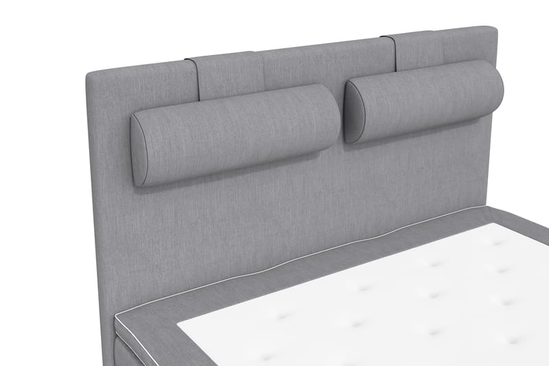 Sänkypaketti Jenkkisänky Roma Lyx 120x200 - Vaaleanharmaa/Mustat jalat - Huonekalut - Sänky - Jenkkisängyt