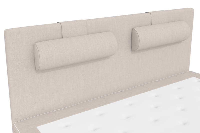 Sänkypaketti Jenkkisänky Roma Lyx 160x200 - Beige/Mustat jalat - Huonekalut - Sänky - Jenkkisängyt