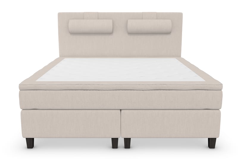 Sänkypaketti Jenkkisänky Roma Lyx 160x200 - Beige/Mustat jalat - Huonekalut - Sänky - Jenkkisängyt