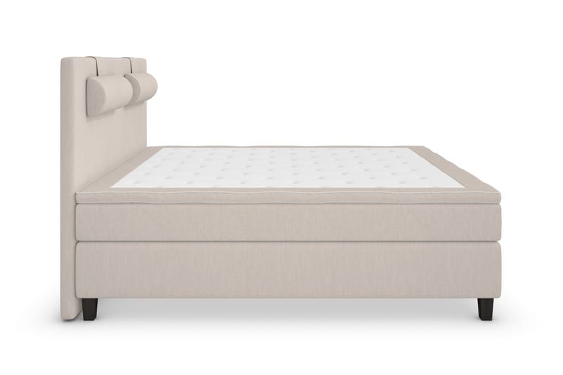 Sänkypaketti Jenkkisänky Roma Lyx 160x200 - Beige/Mustat jalat - Huonekalut - Sänky - Jenkkisängyt