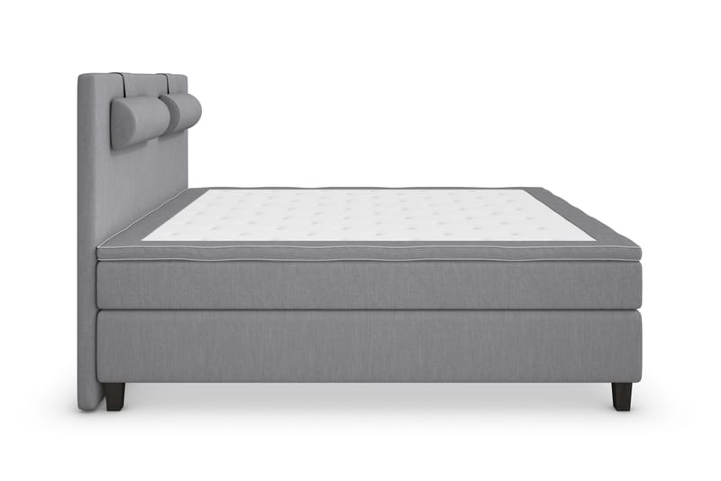 Sänkypaketti Jenkkisänky Roma Lyx 160x200 - Vaaleanharmaa/Mustat jalat - Huonekalut - Sänky - Jenkkisängyt