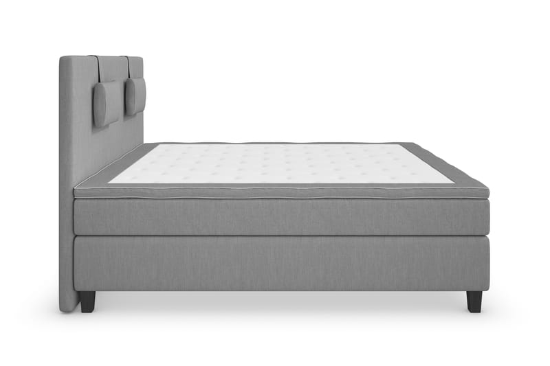 Sänkypaketti Jenkkisänky Roma Lyx 180x200 - Vaaleanharmaa/Mustat jalat - Huonekalut - Sänky - Jenkkisängyt