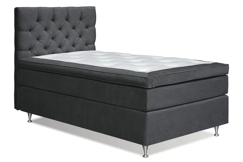 Sänkypaketti Joluma 140x200 cm Medium - Musta - Huonekalut - Sänky - Parisänky