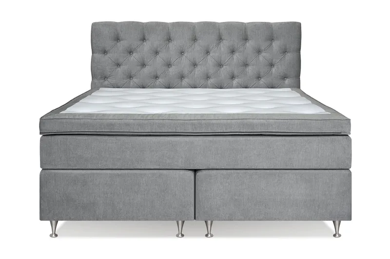 Sänkypaketti Joluma 160x200 cm Kiinteä - Harmaa - Huonekalut - Sänky - Parisänky