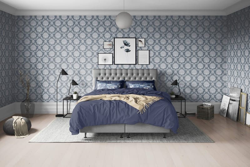 Sänkypaketti Joluma 160x200 cm Medium - Harmaa - Huonekalut - Sänky - Jenkkisängyt