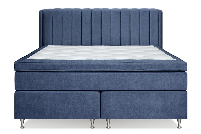 Sänkypaketti Joluma 180x200 cm Kiinteä/Medium - Tummansininen - Huonekalut - Sänky - Jenkkisängyt