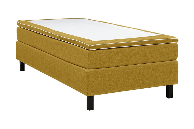 Sänkypaketti Juliett 120x200 cm - Keltainen - Huonekalut - Sänky - Yhden hengen sängyt