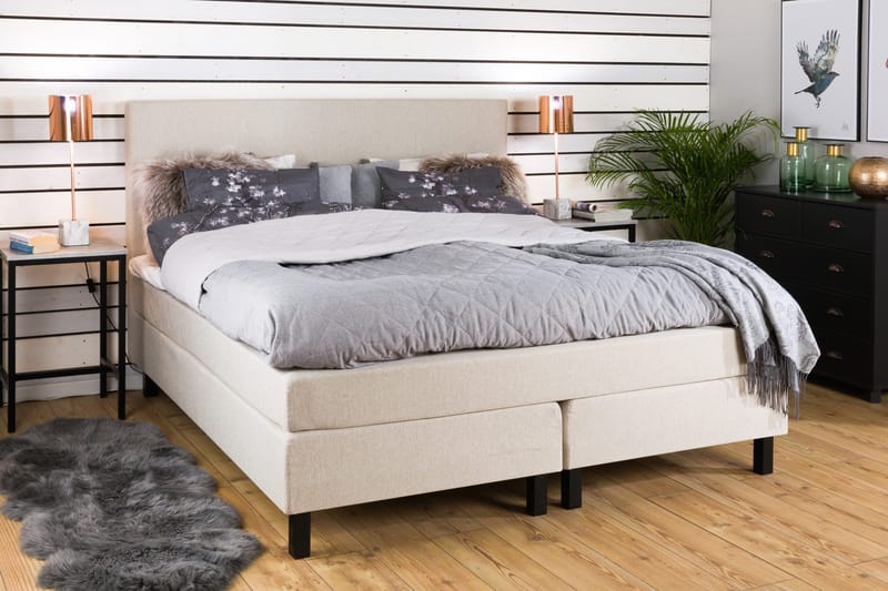 Sänkypaketti Juliett 180x200 - Beige - Huonekalut - Sänky - Parisänky
