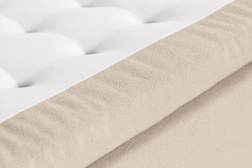 Sänkypaketti Kakichi 140x200 cm Buklee Topattu pääty - Beige - Huonekalut - Sänky - Jenkkisängyt