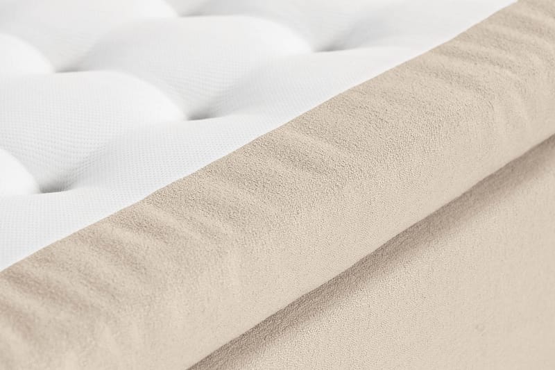 Sänkypaketti Kakichi 140x200 cm Buklee Topattu pääty - Beige - Huonekalut - Sänky - Jenkkisängyt