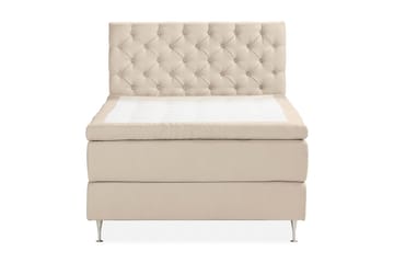 Sänkypaketti Kakichi 140x200 cm Buklee Topattu pääty - Beige - Huonekalut - Sänky - Jenkkisängyt