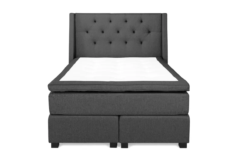 Sänkypaketti Langham 140x200 cm Harmaa - Huonekalut - Sänky - Jenkkisängyt