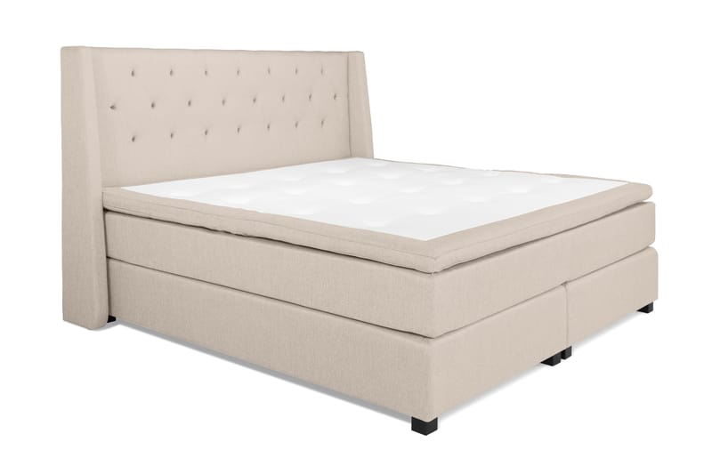 Sänkypaketti Langham 210x210 cm Beige - Huonekalut - Sänky - Jenkkisängyt