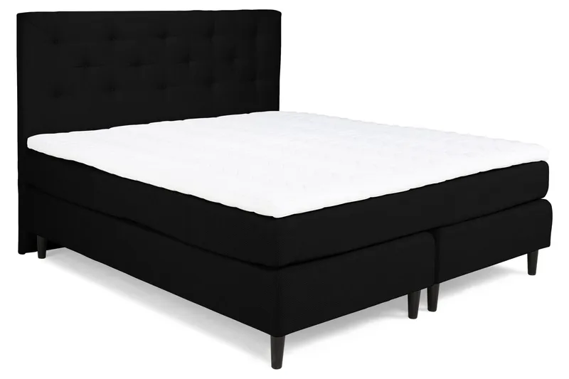 Sänkypaketti Laze Deluxe 160x200 Musta - Huonekalut - Sänky - Jenkkisängyt