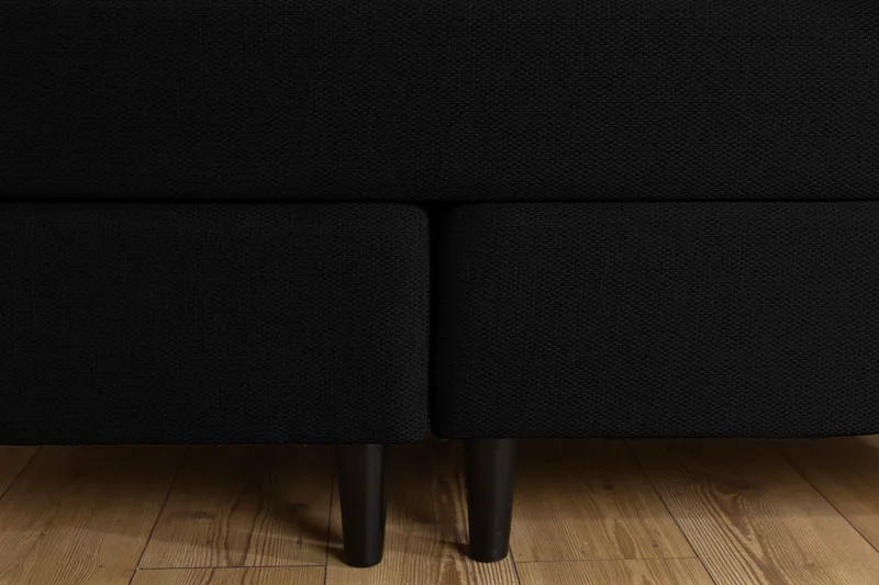 Sänkypaketti Laze Deluxe 160x200 Musta - Huonekalut - Sänky - Jenkkisängyt