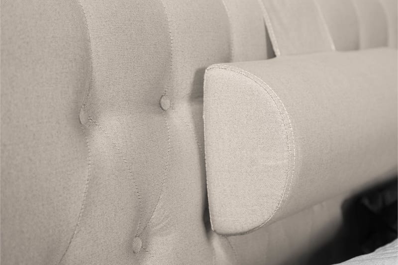 Sänkypaketti Lucky 120x200 Diamant Sängynpääty Beige - Lateksi Niskatyyny Pieni - Huonekalut - Sänky - Jenkkisängyt