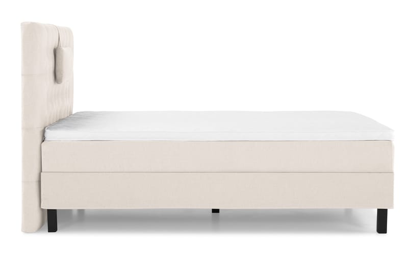 Sänkypaketti Lucky 120x200 Diamant Sängynpääty Beige - Vaahto Niskatyyny Pieni - Huonekalut - Sänky - Yhden hengen sängyt