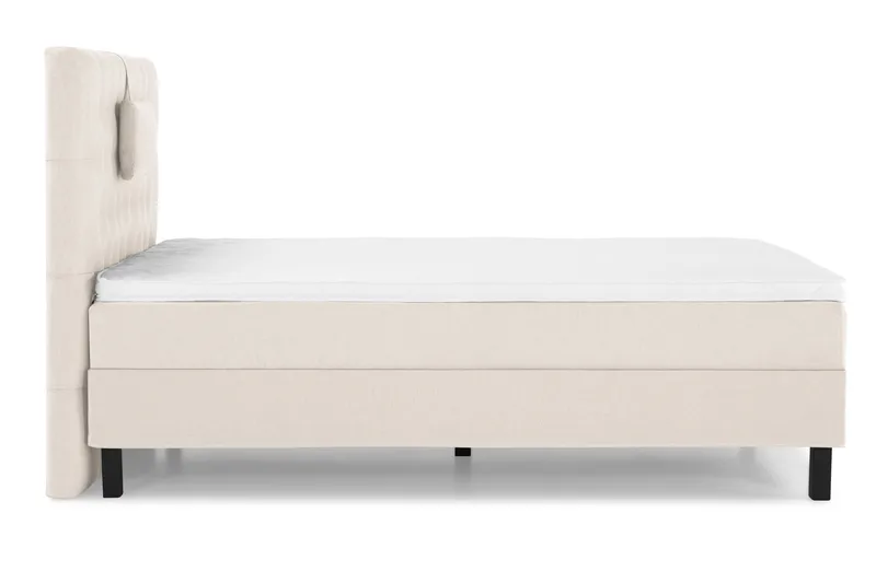 Sänkypaketti Lucky 120x200 Diamant Sängynpääty Beige - Vaahto Niskatyyny Pieni - Huonekalut - Sänky - Jenkkisängyt