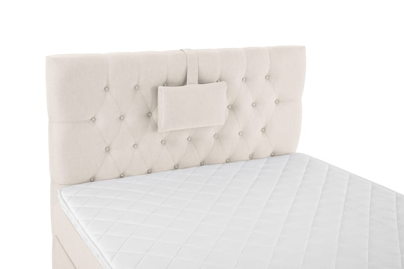 Sänkypaketti Lucky 120x200 Diamant Sängynpääty Beige - Vaahto Niskatyyny Pieni - Huonekalut - Sänky - Yhden hengen sängyt