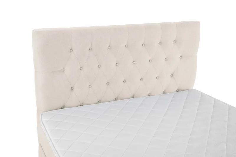 Sänkypaketti Lucky 120x200 Diamant Sängynpääty Beige - Vaahto - Huonekalut - Sänky - Jenkkisängyt