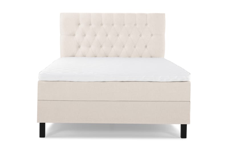 Sänkypaketti Lucky 120x200 Diamant Sängynpääty Beige - Vaahto - Huonekalut - Sänky - Yhden hengen sängyt