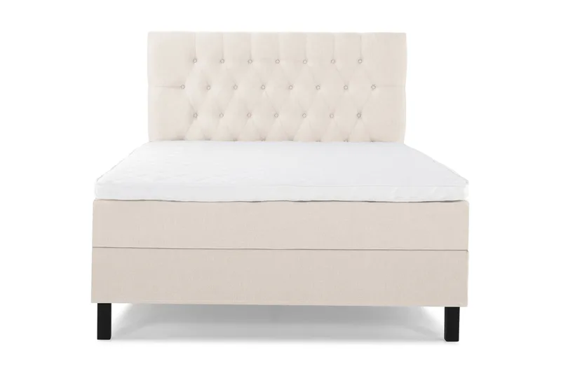 Sänkypaketti Lucky 120x200 Diamant Sängynpääty Beige - Vaahto - Huonekalut - Sänky - Jenkkisängyt