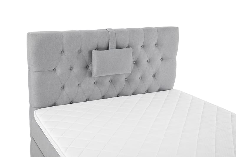 Sänkypaketti Lucky 120x200 Diamant Sängynpääty Keskiharmaa - Vaahto Niskatyyny Pieni - Huonekalut - Sänky - Jenkkisängyt