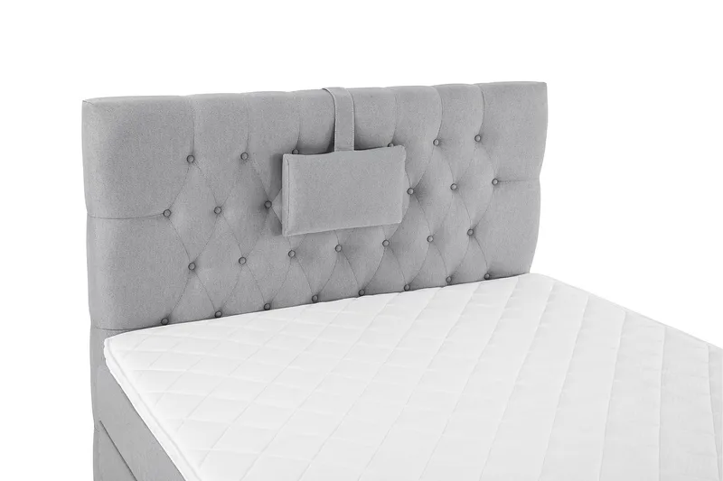 Sänkypaketti Lucky 120x200 Diamant Sängynpääty Keskiharmaa - Vaahto Niskatyyny Pieni - Huonekalut - Sänky - Jenkkisängyt