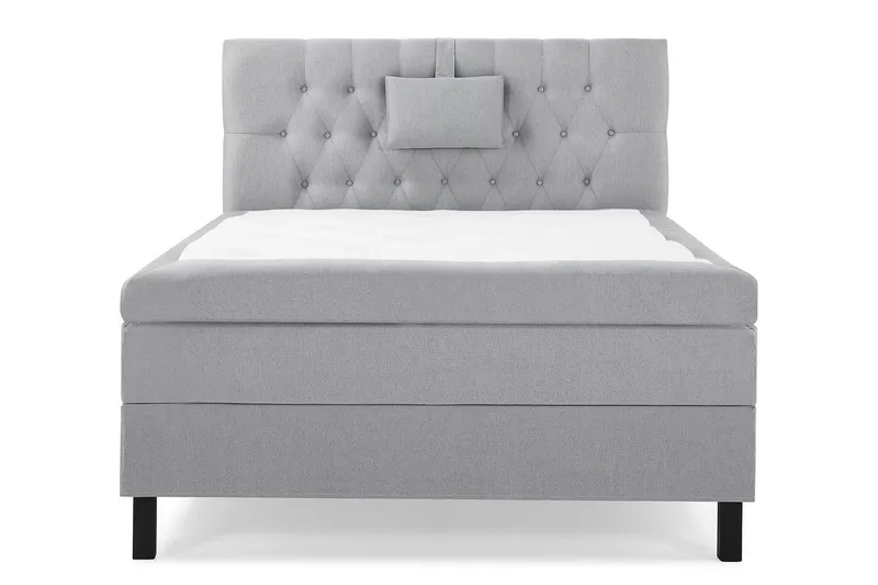 Sänkypaketti Lucky 120x200 Diamant Sängynpääty Keskiharmaa - Polyeetteri Niskatyyny Pieni - Huonekalut - Sänky - Jenkkisängyt