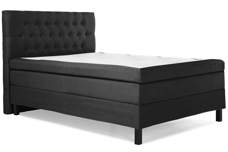 Sänkypaketti Lucky 120x200 Diamant Sängynpääty Musta/Harmaa - Memory - Huonekalut - Sänky - Jenkkisängyt