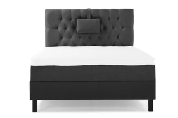 Sänkypaketti Lucky 120x200 Diamant Sängynpääty Musta/Harmaa